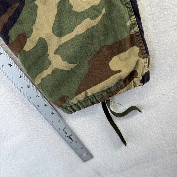 Vintage Military Pants Mens Small Woodland Camo Cargo Hunting Fit 30x30 Tactical - Picture 4 of 9